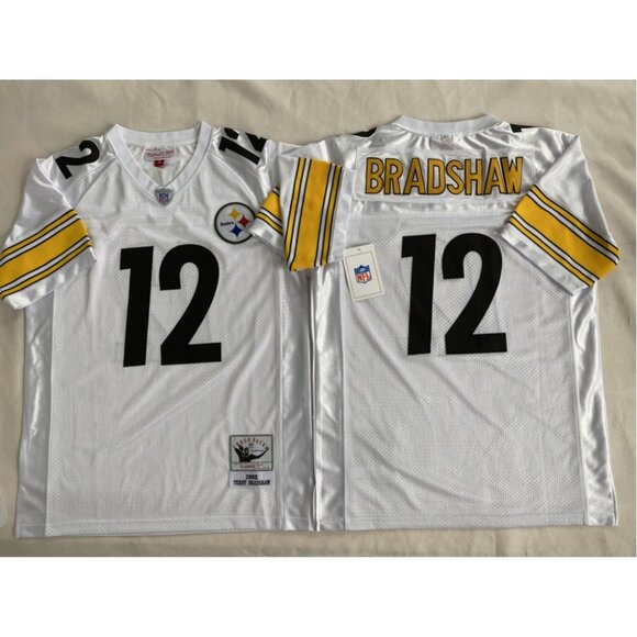 Mens Youths Kids Womens Terry Bradshaw White Stitched Jersey